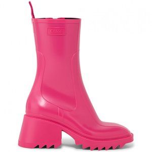 Chloe Betty PVC Rain Boots Pink Size 37